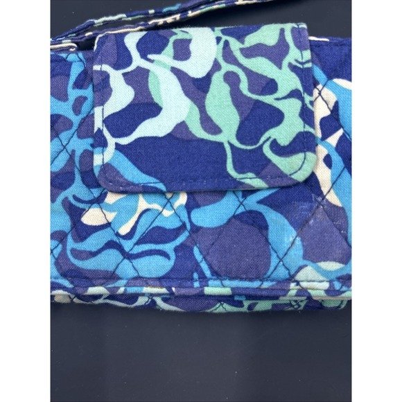 Vera Bradley Smartphone Wristlet Wallet Blue Green - Picture 2 of 7